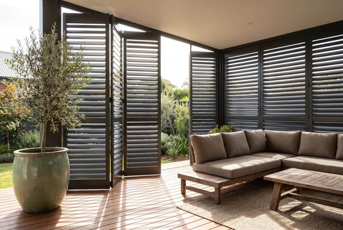 Aluminium Shutters in Adelaide, illustrative