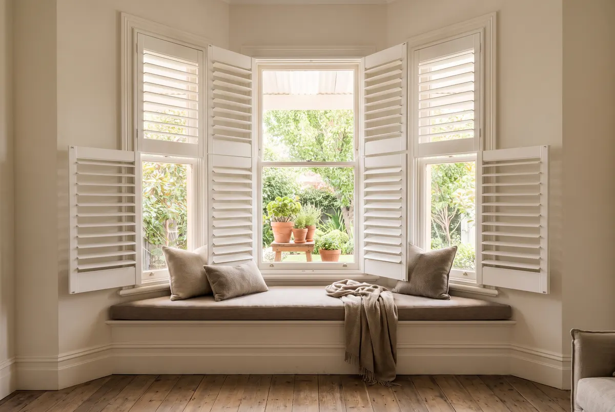 Bay Window Shutters in Adelaide, illustrative